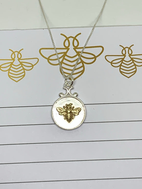 Royal Bee Necklace-14k gold Bee